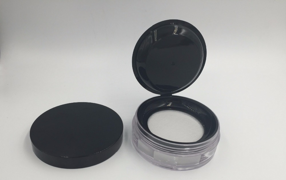 Empty makeup containers cosmetic loose powder jars with sifters