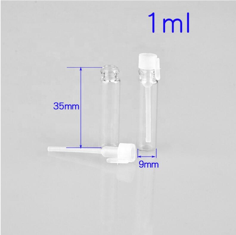 Empty mini sample bottle 1ml 2ml 3ml glass perfume bottles