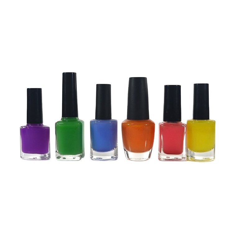 Empty nail polish glass bottle with brush and cap 5ml 7ml 9ml 10ml 11ml 14ml 15ml 17ml