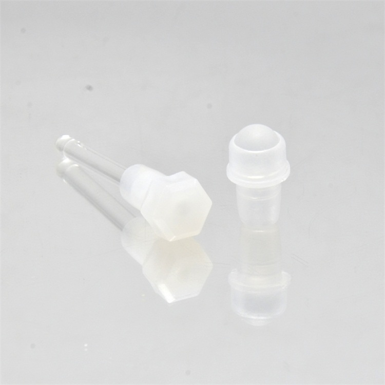 Empty octagonal glass bottle of attar perfume oil with glass roller bottle 3ml