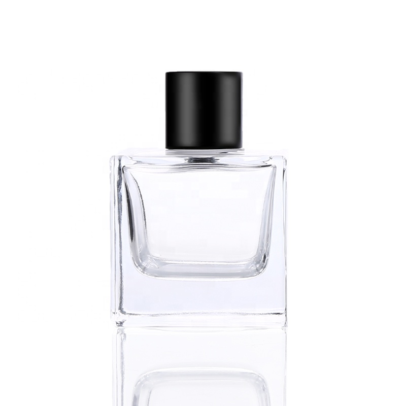 Empty perfume bottles 30ml 50ml 100ml Cube square perfume glass bottles