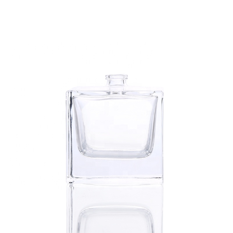 Empty perfume bottles 30ml 50ml 100ml Cube square perfume glass bottles