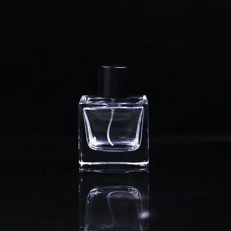 Empty perfume bottles 30ml 50ml 100ml Cube square perfume glass bottles
