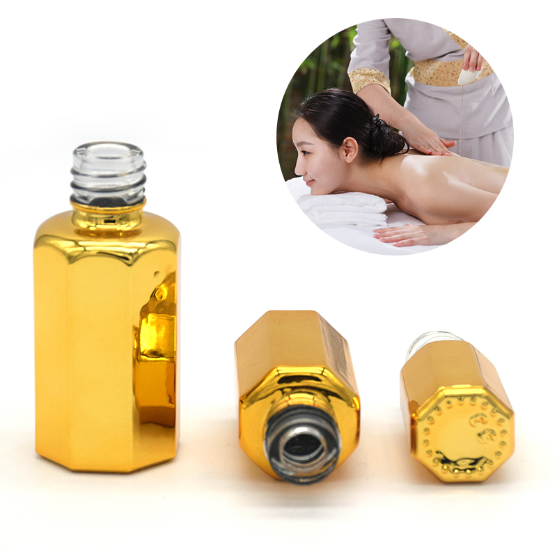 Empty perfume glass bottle makeup containers essential oil 50ml dropper bottles clear with packaging