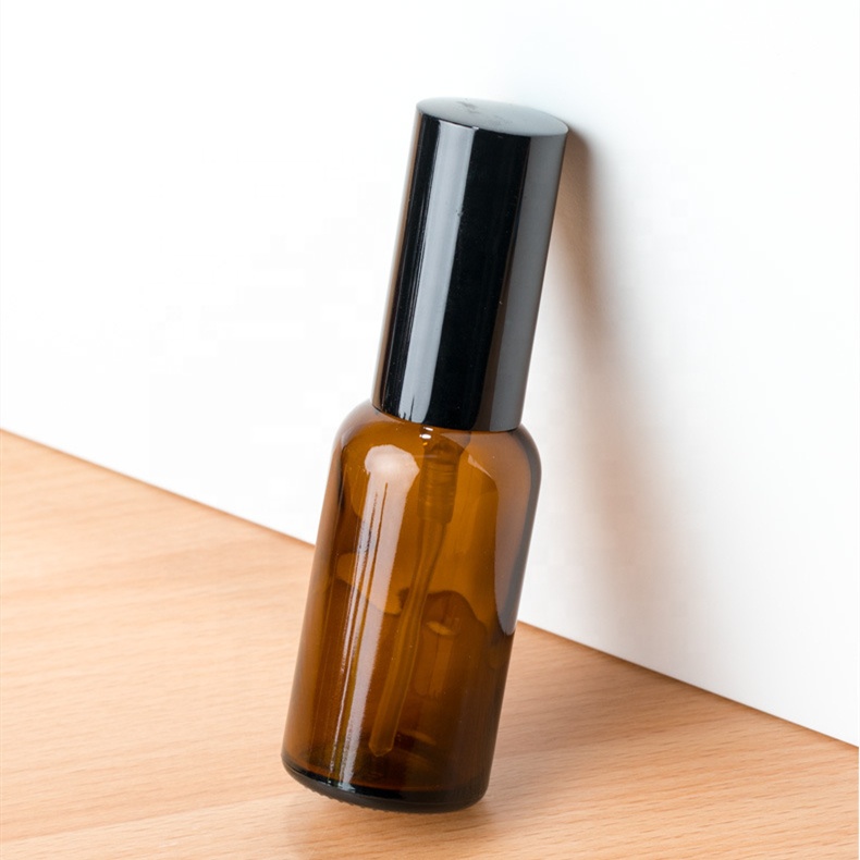 Empty perfume packaging 10ml 15ml 30ml 50ml 100ml amber glass bottle with atomizer mist spray cap