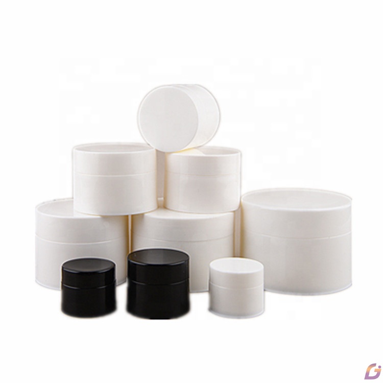 Empty plastic 5ml 10ml 15ml 30ml 50ml 80ml 100ml white cosmetic jar 120ml