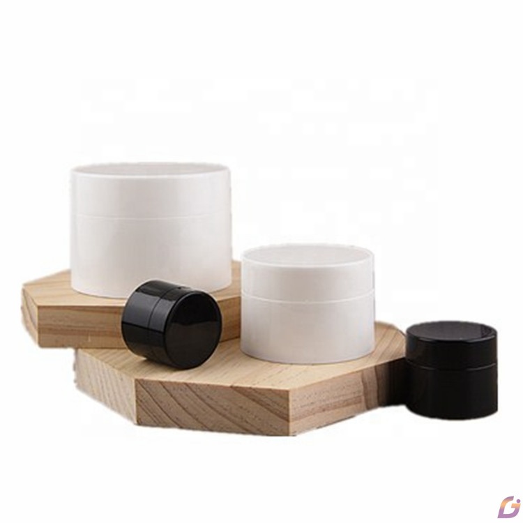 Empty plastic 5ml 10ml 15ml 30ml 50ml 80ml 100ml white cosmetic jar 120ml