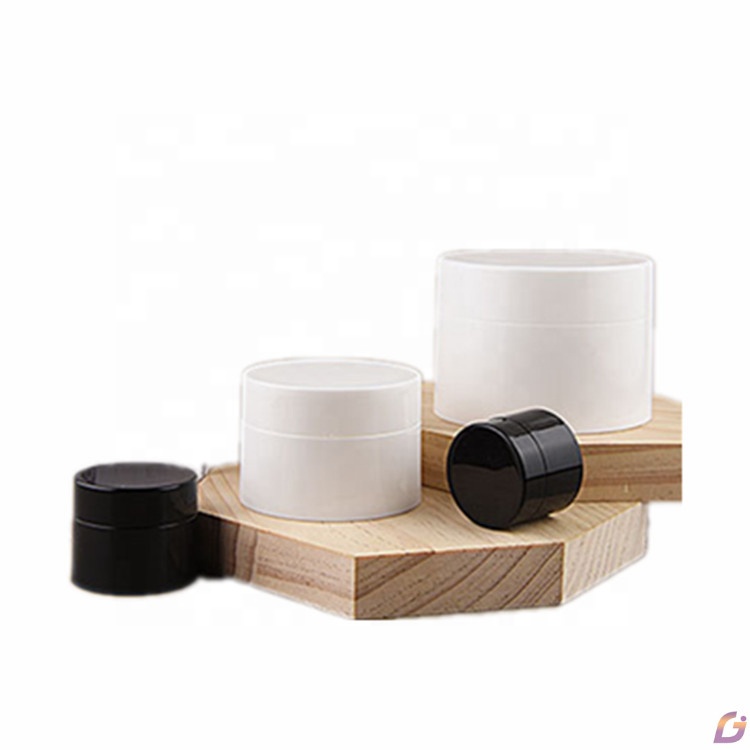 Empty plastic 5ml 10ml 15ml 30ml 50ml 80ml 100ml white cosmetic jar 120ml