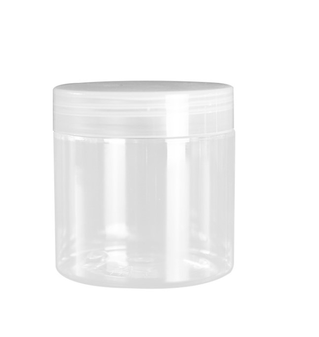 Empty plastic PET jars 50ml 80ml 100ml 120ml 200ml 250ml plastic conatiners with aluminum lids