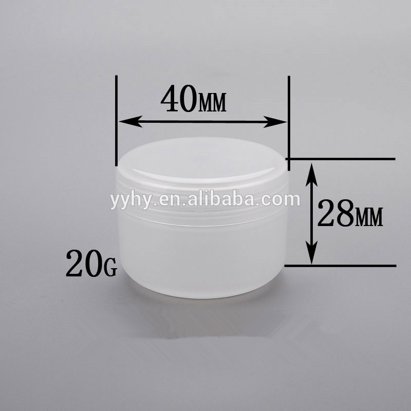 Empty plastic cosmetic pp cream jar for facial face cream