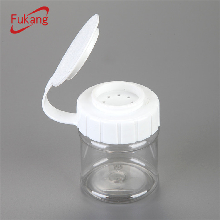 Empty plastic herbs and spice tools plastic spice jars seasoning pepper shaker bottle