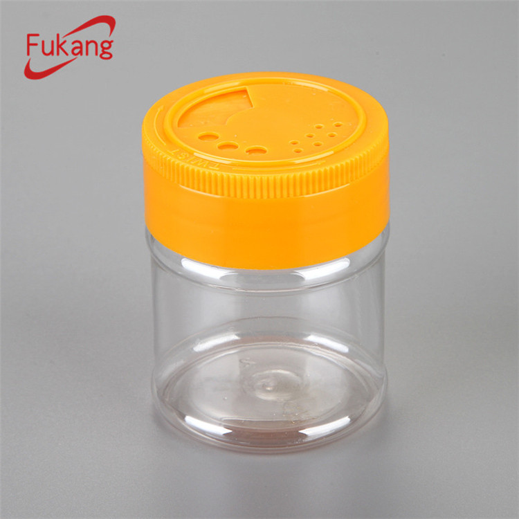 Empty plastic herbs and spice tools plastic spice jars seasoning pepper shaker bottle