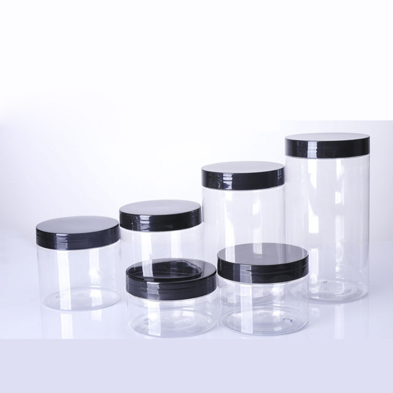Empty plastic jar good grade with Aluminum Cap Material and Canned Food Use pet can food jar packaging