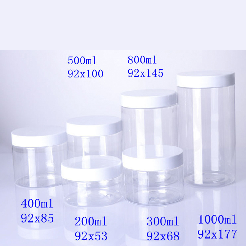 Empty plastic jar good grade with Aluminum Cap Material and Canned Food Use pet can food jar packaging