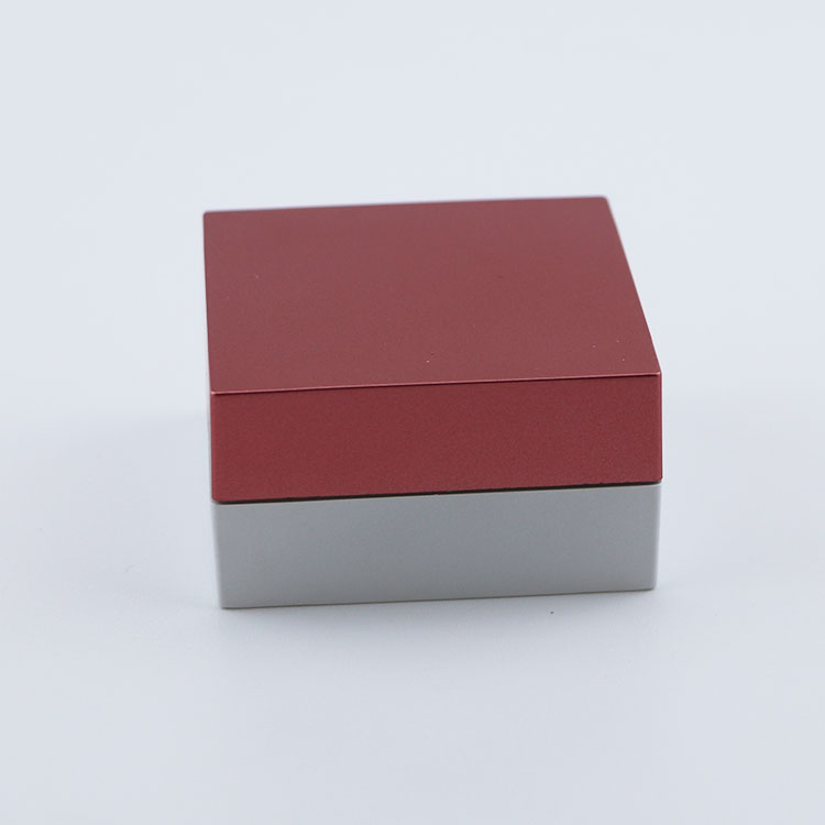Empty plastic square shape jars container customized lid clear cosmetic packaging jar