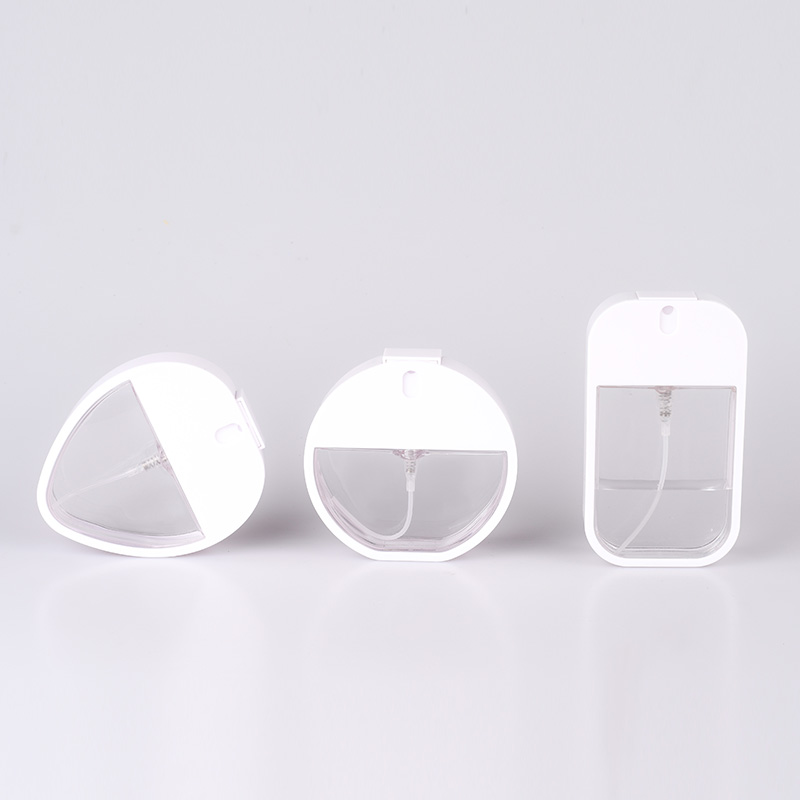 Empty pp plastic bottle  30ml 40ml clear white perfume spray bottle with pump sprayer