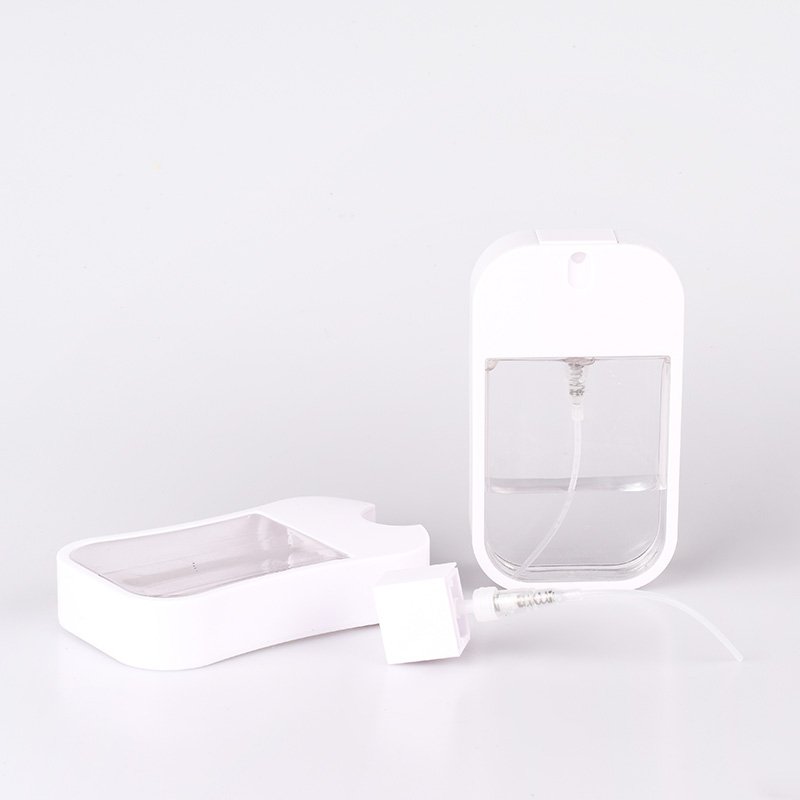 Empty pp plastic bottle 30ml 40ml clear white perfume spray bottle with pump sprayer