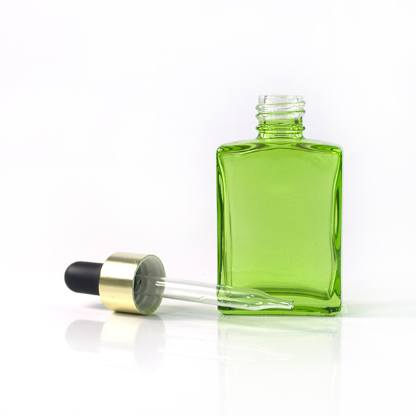 Empty rectangle square 1oz 30ml glass bottle for essential oil perfume