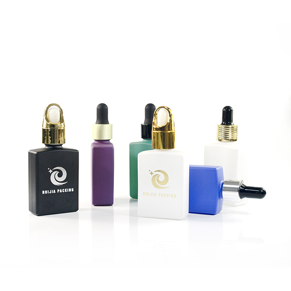 Empty rectangle square 1oz 30ml glass bottle for essential oil perfume