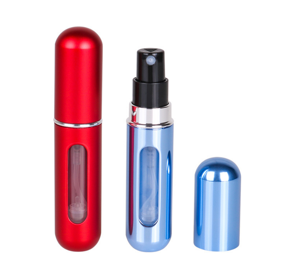 Empty refillable 5ml mini portable perfume spray glass bottle