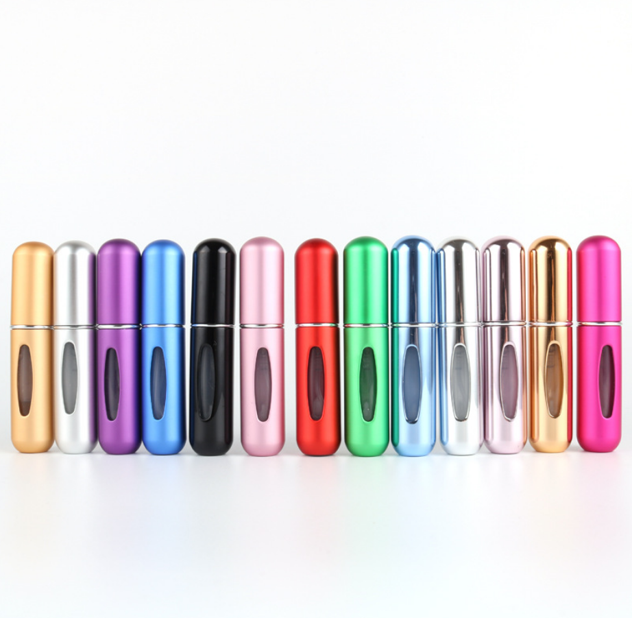 Empty refillable 5ml mini portable perfume spray glass bottle
