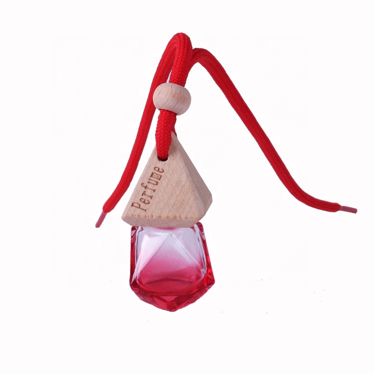 Empty refillable colorful good quality glass perfume bottle China manufacturers car fragrance reed diffuser perfume hang bottle
