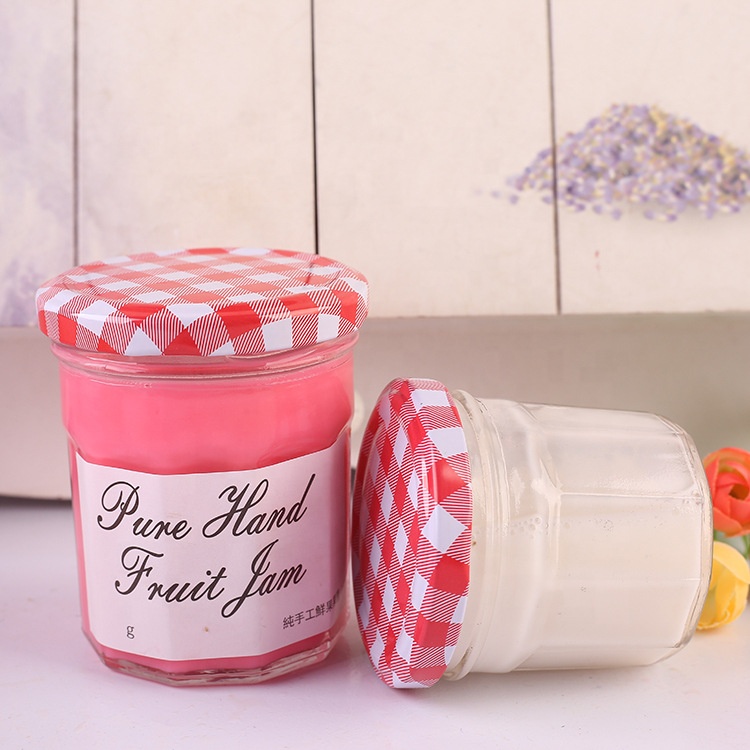 Empty round 50 100 150 200 300 450 ml glass jelly jar jam jar with lid for honey