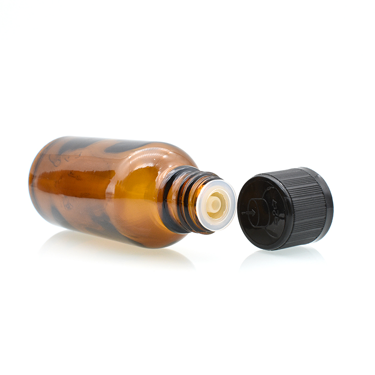 Empty round clear amber blue essential oil 5ml 10ml 15ml 20ml 30ml 1oz 50ml 100ml glass dropper bottles for perfume oils