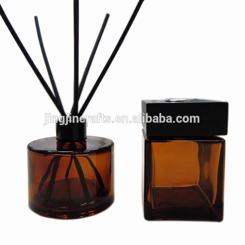 Empty round reed diffuser glass bottle aroma reed diffuser glass bottle