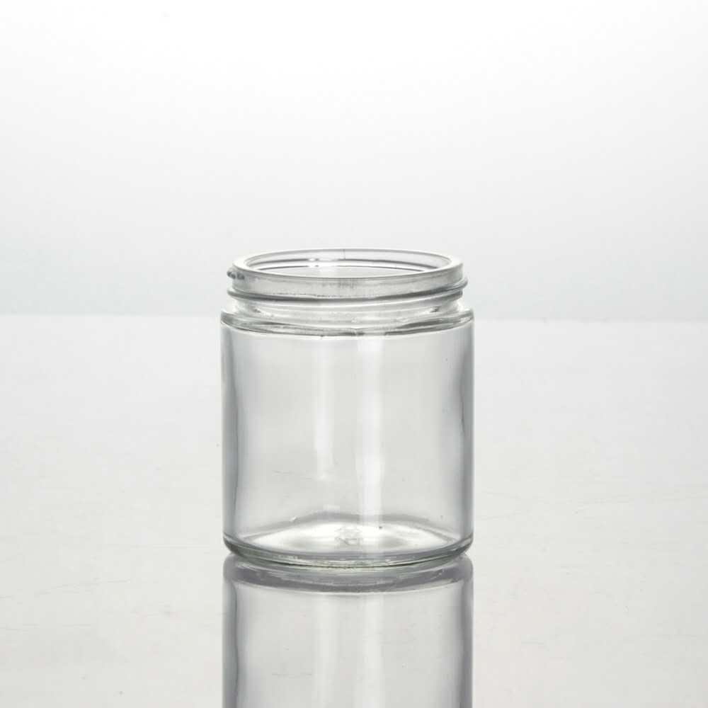 Empty silk screen 3oz 2oz 4oz 5oz cosmetic cream jam transparent glass jar for candle