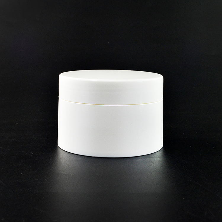 Empty skin cream cosmetic containers double wall 30g 50g 100g 120g white plastic jar