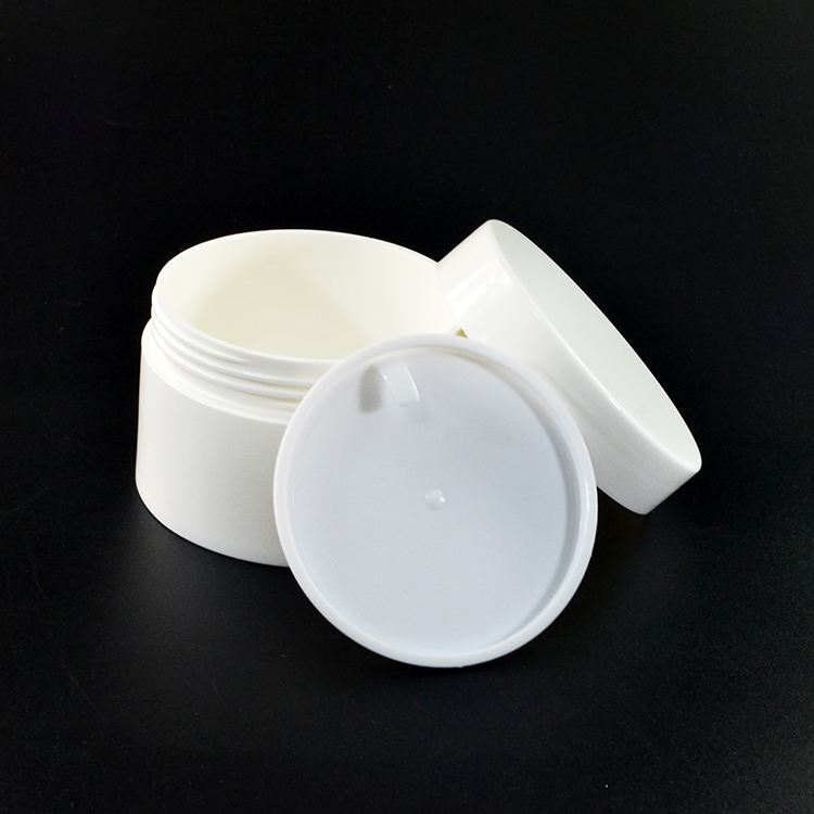Empty skin cream cosmetic containers double wall 30g 50g 100g 120g white plastic jar