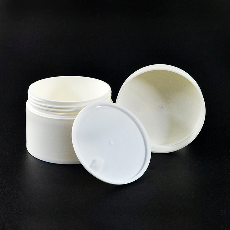 Empty skin cream cosmetic containers double wall 30g 50g 100g 120g white plastic jar