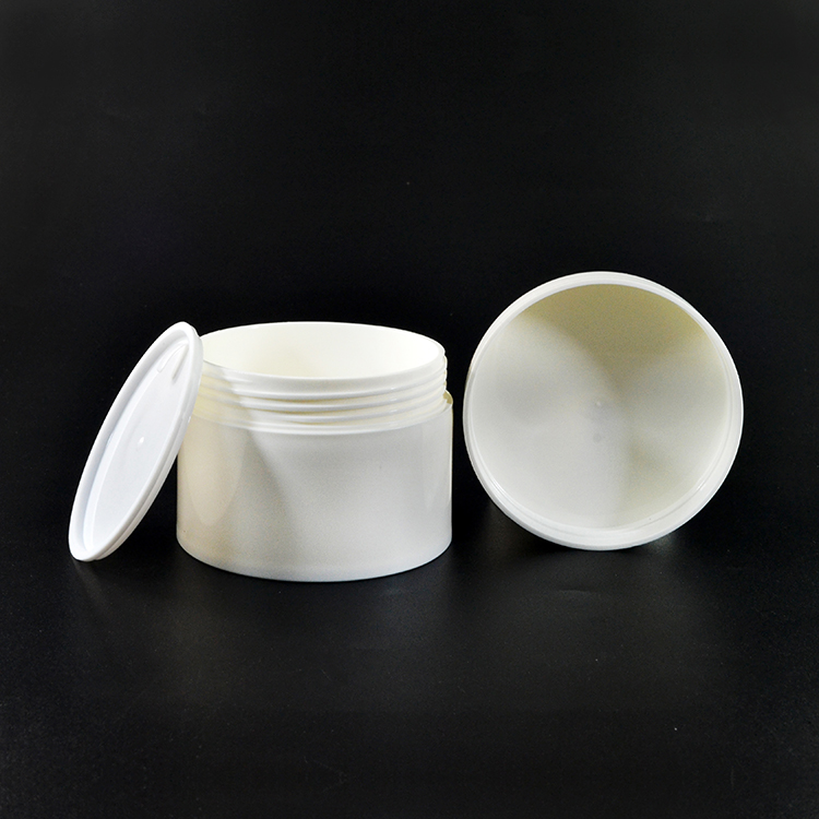 Empty skin cream cosmetic containers double wall 30g 50g 100g 120g white plastic jar