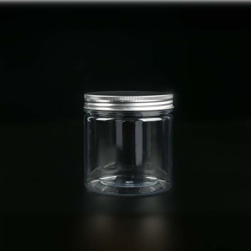 Empty skincare cosmetic PET clear jar packaging plastic jar with gold lid 30g 50g 60g 80g 100g 120g 150g 200g 250g 500g 1000g
