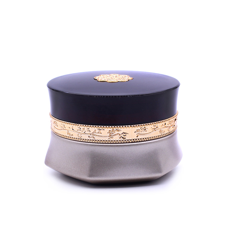 Empty small face cream eye shadow jar container lotion sample cosmetic glass jars