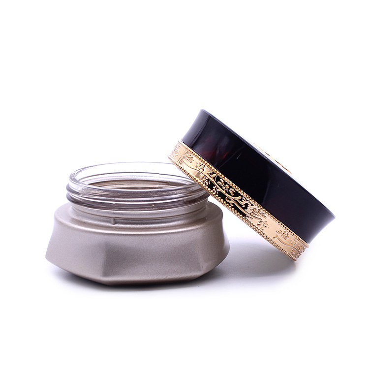 Empty small face cream eye shadow jar container lotion sample cosmetic glass jars