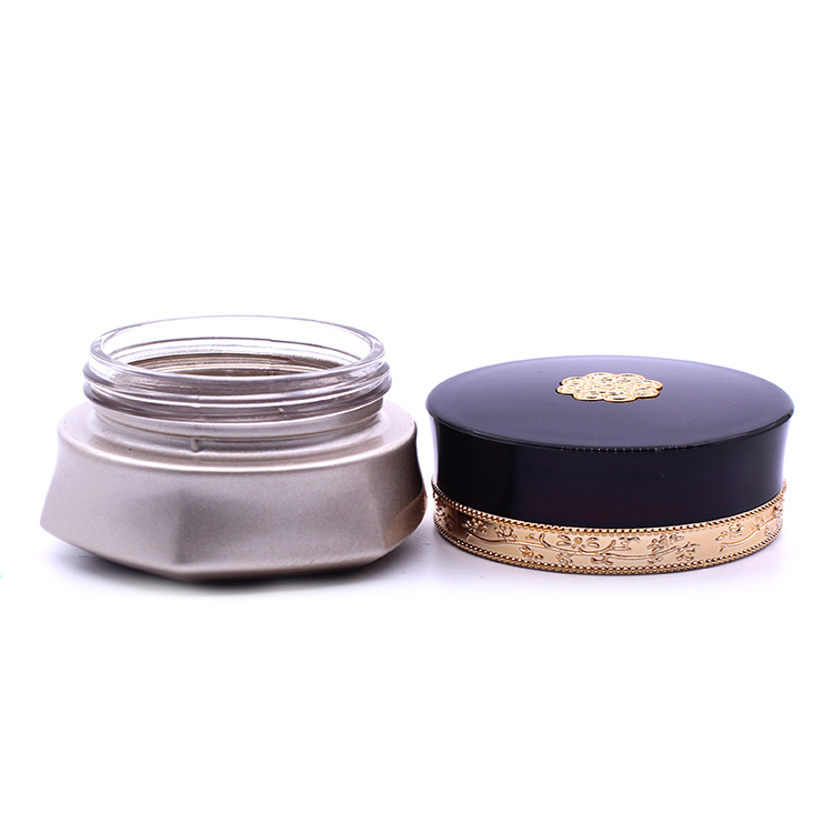 Empty small face cream eye shadow jar container lotion sample cosmetic glass jars