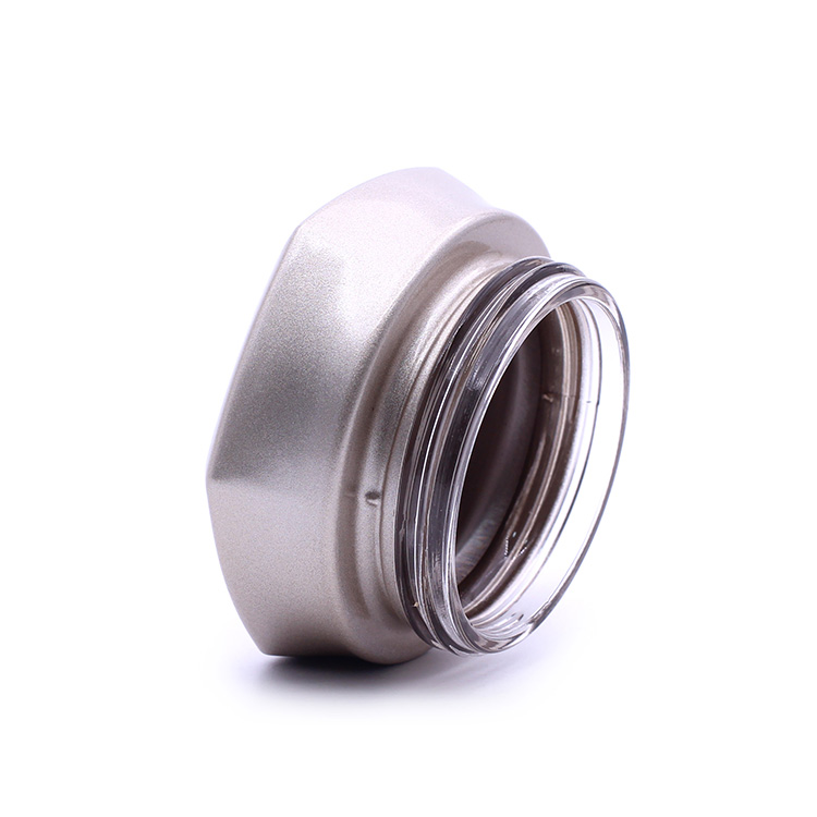 Empty small face cream eye shadow jar container lotion sample cosmetic glass jars