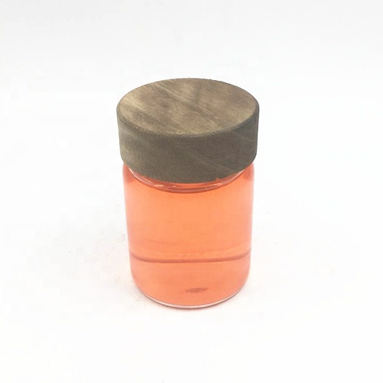 Empty unique 6oz 180ml 250g Borosilicate glass honey jar storage jar&bottles canning food bottles container with wood screw lid