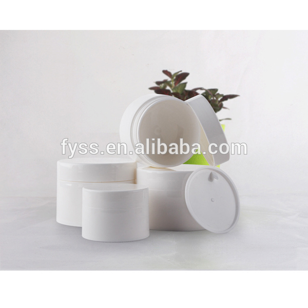 Empty white cosmetic container manufacturer 4oz cosmetic jar for cream