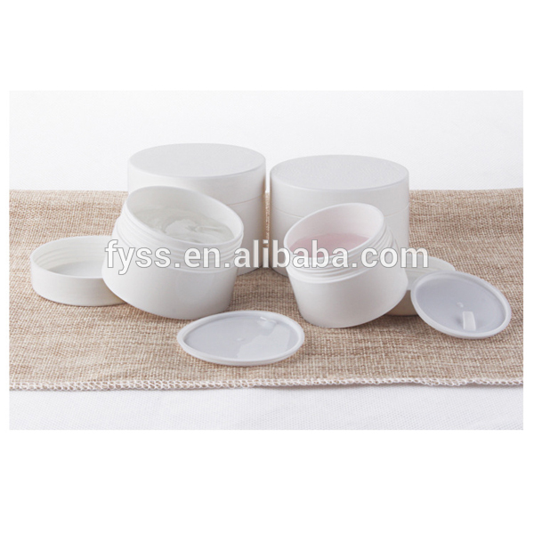 Empty white cosmetic container manufacturer 4oz cosmetic jar for cream