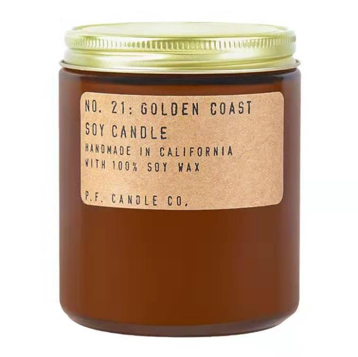 Empty wide mouth 4 oz amber glass jar for cream and candles