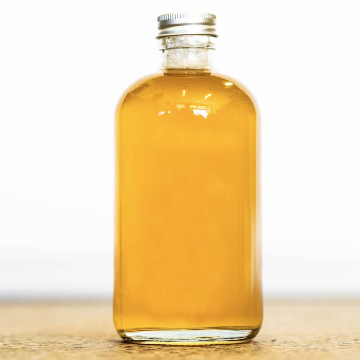 Empty16oz Clear Round Shape Glass Kombucha Beverage Boston Round Glass Bottle