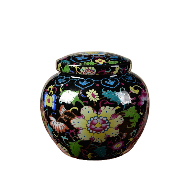 Enamel sealed small storage jar ceramic packaging food packaging candy packaging can