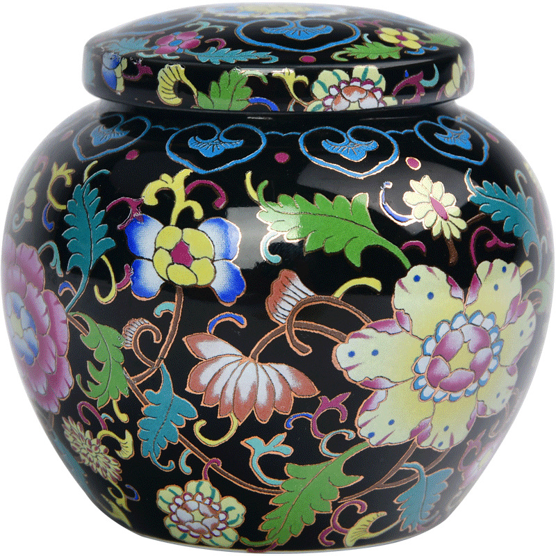 Enamel sealed small storage jar ceramic packaging food packaging candy packaging can