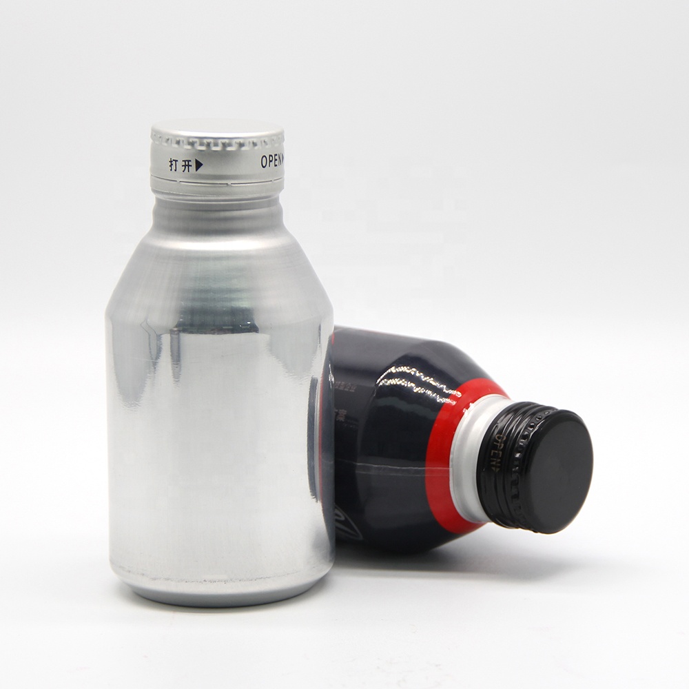 Energy shot bottles beverage aluminum bottle 250ml 300ml