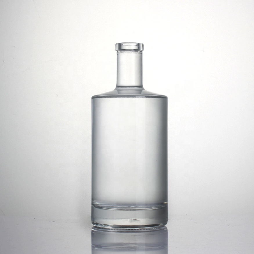 Engraved Extra Flint Cork Gin Bottle 700ml Provided Top Rum Tequila Wide Finish Mescal Agave Spirit Liqueur Round Liquor Glass