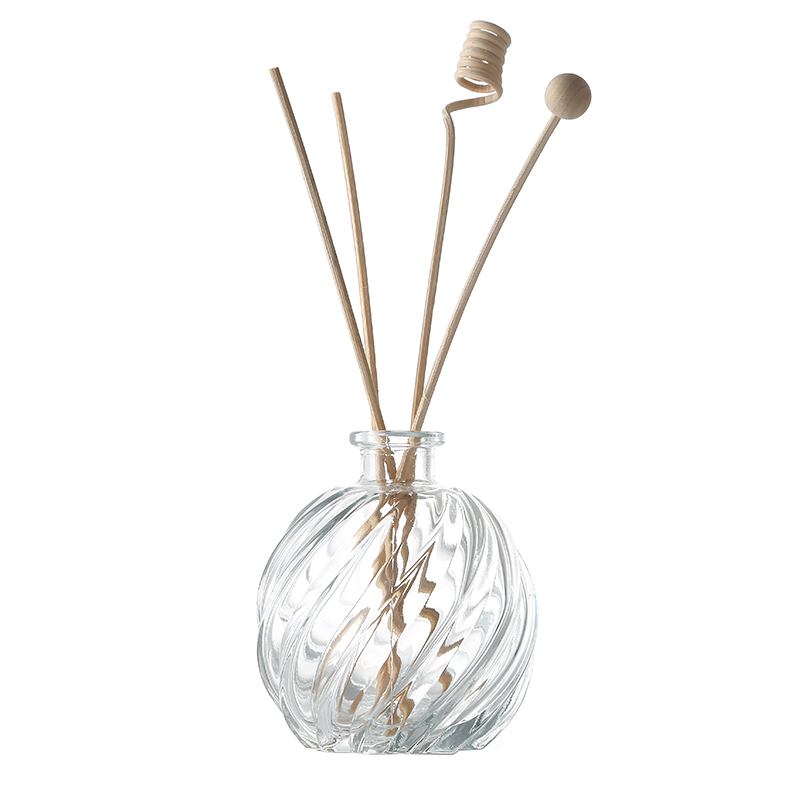 Engraving carving fragrance aroma reed diffuser bottles aromatherapy oil glass bottle