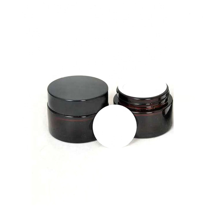 Envases Cosmeticos eco friendly frosted amber glass cream 5ml jar